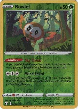 Rowlet – 6/72 – Reverse