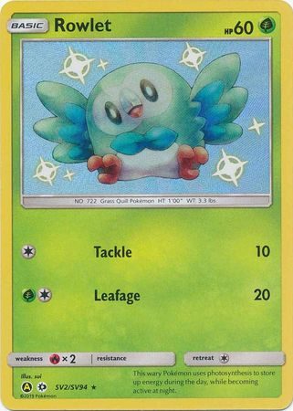 Shiny Rowlet – SV2/SV94