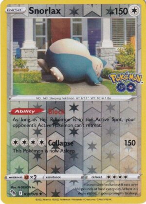 Snorlax - 55/078 - Reverse