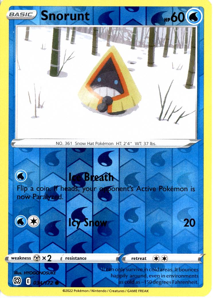 Snorunt - 34/172 - Reverse