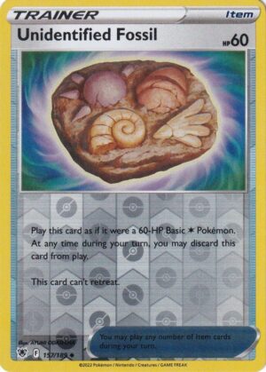 Unidentified Fossil - 157/189 - Reverse
