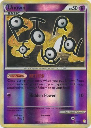 Unown - 54/123 - Reverse