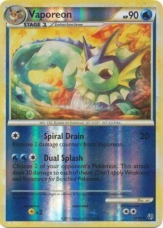 Vaporeon - 41/90 - Reverse