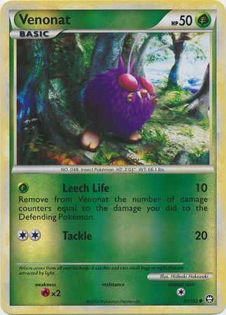 Venonat - 81/102 - Reverse