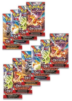 10 Booster Pakker fra SV03 Obsidian Flames