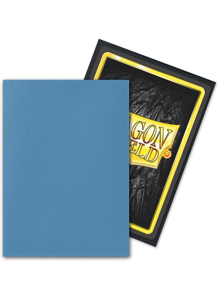 Dragon Shield matte dual (Blå / Lagoon) Deck Protector Sleeves 100 stk. top-loading (63x88mm) - Dragon Shield standard sleeves matte dual (Blå / Lagoon)