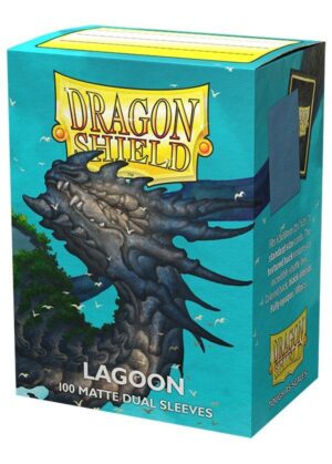 Dragon Shield matte dual (Blå / Lagoon) Deck Protector Sleeves 100 stk. top-loading (63x88mm)