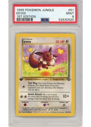 Eevee 51/64 1st Edition PSA 9