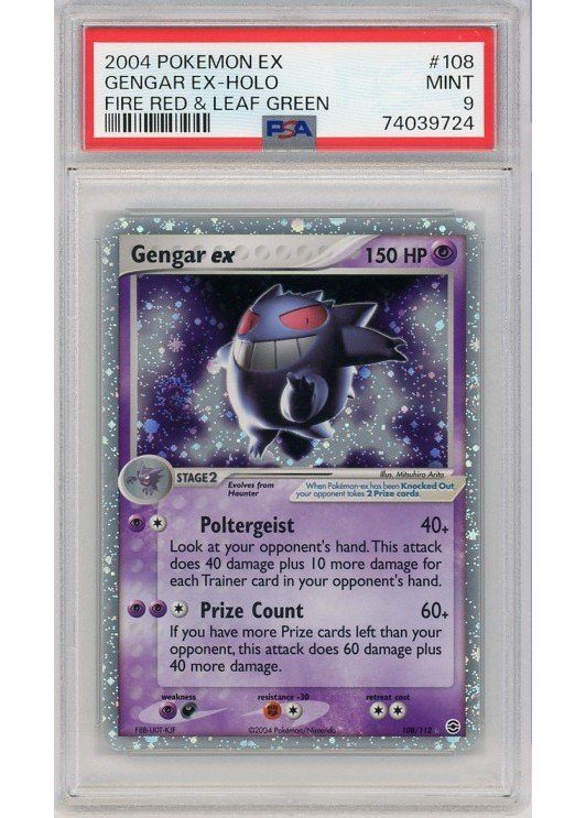 Gengar ex – 108/112 – PSA 9