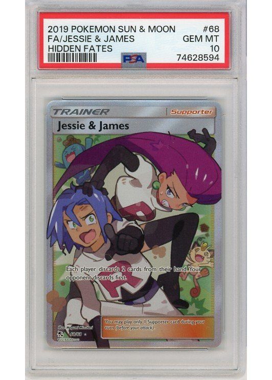Jessie & James PSA 10 - Gradede pokemon kort på Pokemons.dk