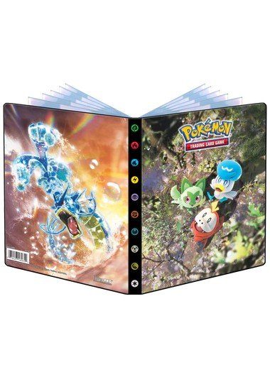 Lille mappe med pokemonmotiv (4 kort pr. side + 2 sider til JUMBOkort)(SV01)