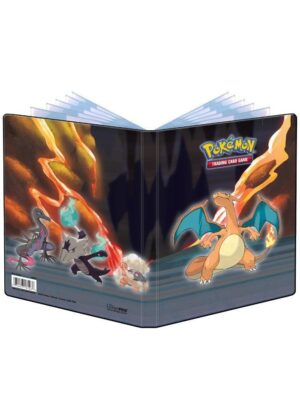 Lille mappe med pokemonmotiv (Charizard - Scorching Summit) (4 kort pr. side + 2 sider til JUMBOkort)