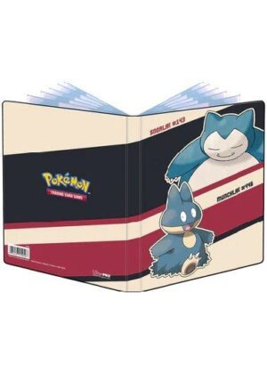 Lille mappe med pokemonmotiv (Snorlax & Munchlax) (4 kort pr. side + 2 sider til JUMBOkort)