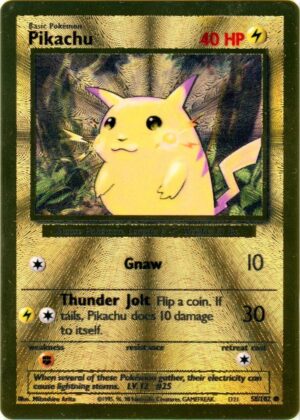 Pikachu - 58/102 - Metal kort - Celebrations UPC