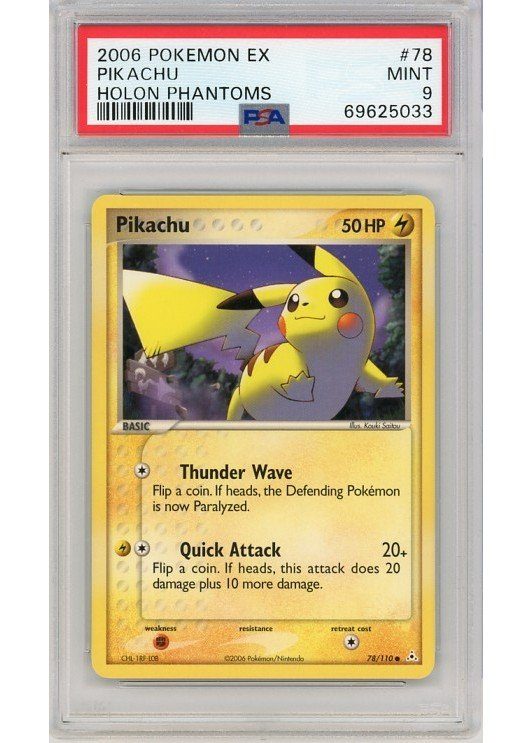 Pikachu 78/110 PSA 9