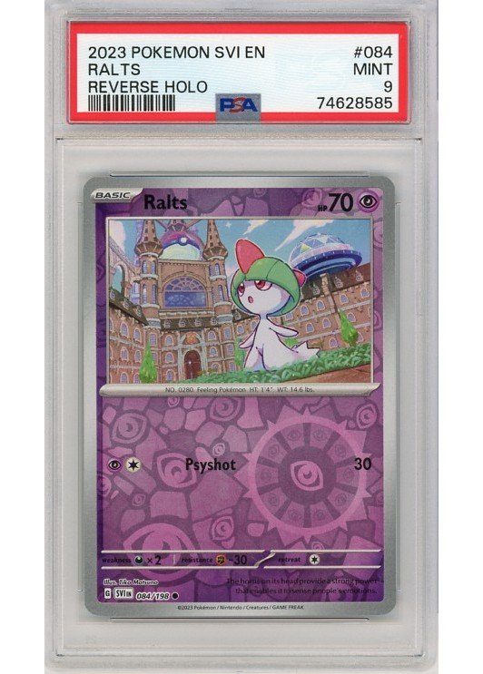 Ralts 084/198 Reverse Foil PSA 9