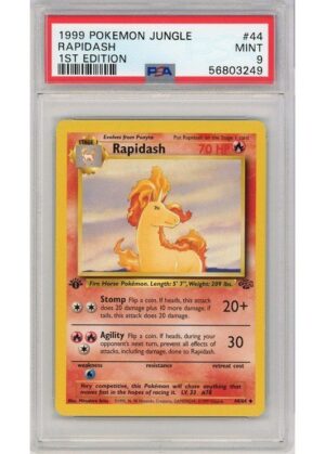 Rapidash 44/64 1st Edition PSA 9