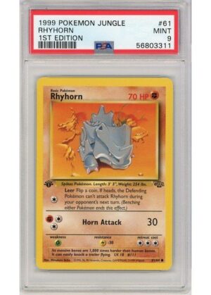Rhyhorn 61/64 1st Edition PSA 9