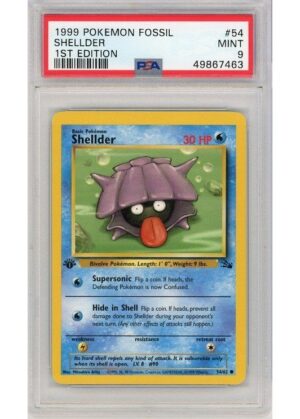 Shellder 54/62 1st Edition PSA 9
