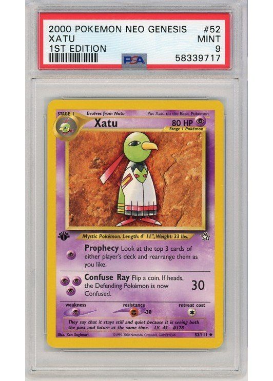 Xatu 52/111 1st Edition PSA 9