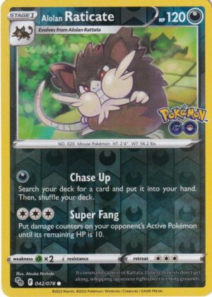Alolan Raticate - 42/078 - Reverse