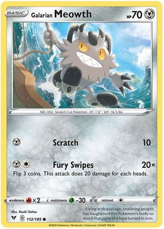 Galarian Meowth - 112/185