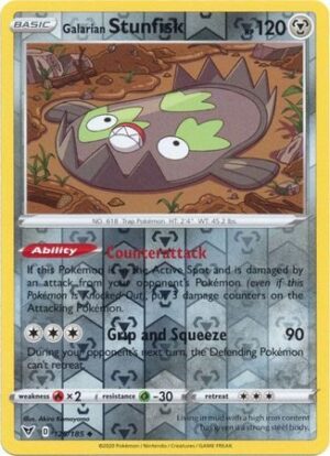 Galarian Stunfisk - 125/185 - Reverse