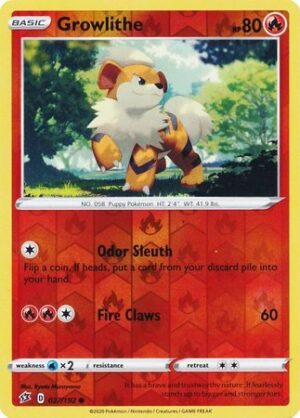Growlithe - 027/192 - Reverse