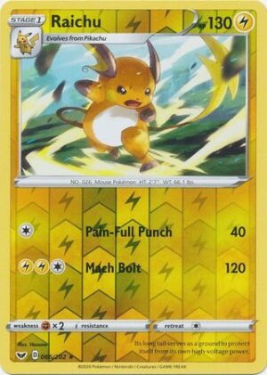 Raichu - 66/202 - Reverse