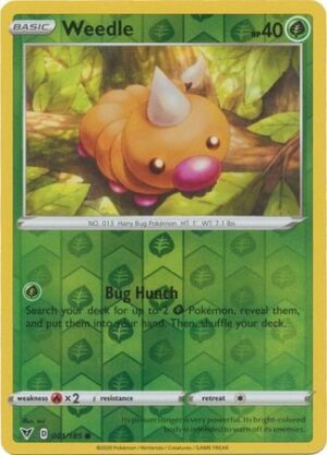 Weedle - 001/185 - Reverse