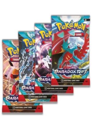 Booster Pack full artwork set (4 stk.) fra SV04 Paradox Rift