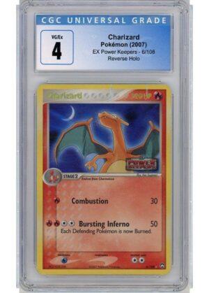 Charizard 6/108 Reverse Foil CGC 4