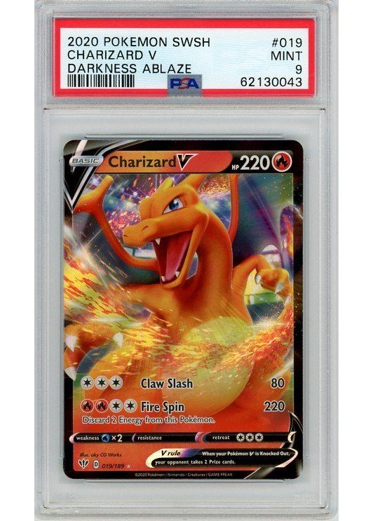 Charizard V – 019/189 – PSA 9