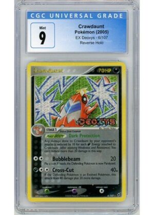 Crawdaunt 6/107 Reverse Foil CGC 9