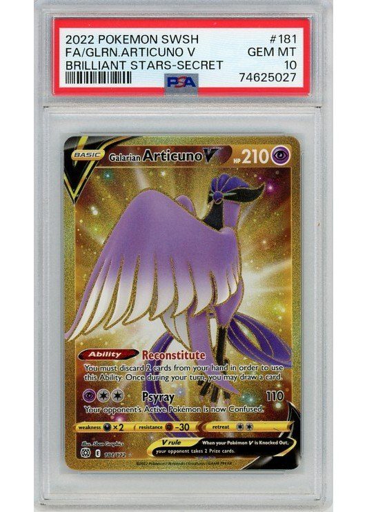 Galarian Articuno V 181/172 PSA 10