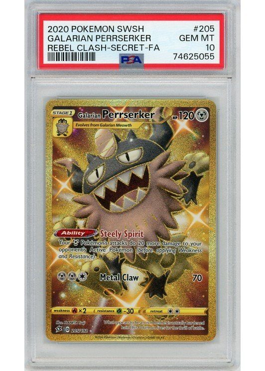 Galarian Perrserker – 205/192 – PSA 10