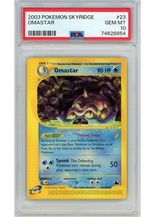 Omastar – 23/144 – PSA 10