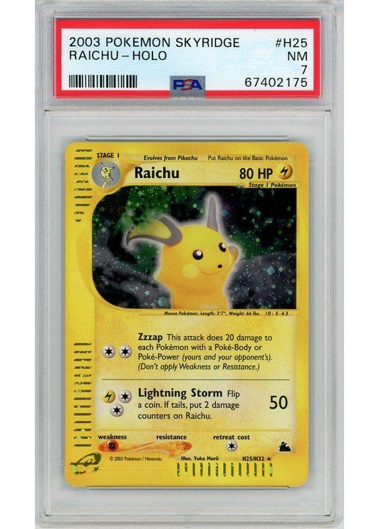 Raichu – H25/H32 – PSA 7