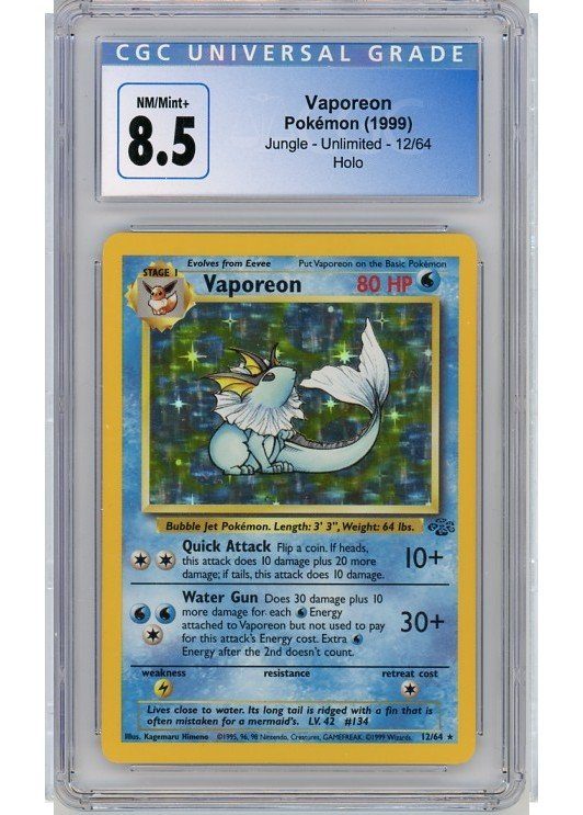 Vaporeon 12/64 CGC 8.5
