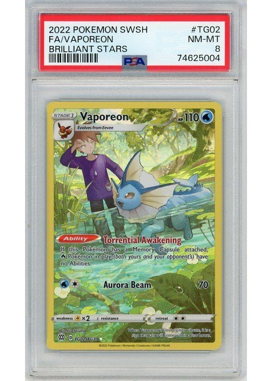 Vaporeon TG02/TG30 PSA 8