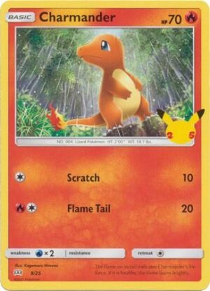 Charmander - 9/25 (Non Holo) - 25 års jubilæum - McDonald's Promo - Pokemon McDonald's Collection 2021