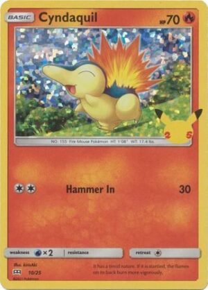 Cyndaquil - 10/25 (Holo) - 25 års jubilæum - McDonald's Promo - Pokemon McDonald's Collection 2021