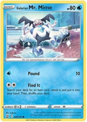 Galarian Mr. Mime - 034/163