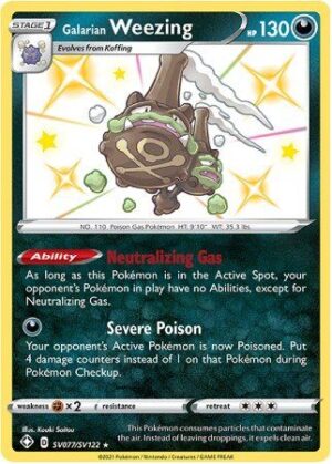 Galarian Weezing - SV77/SV122