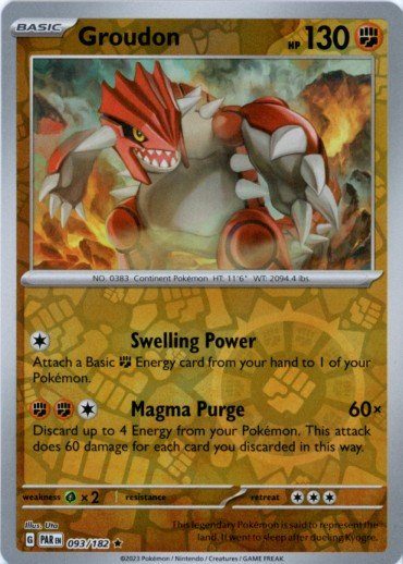 Groudon - 093/182 - Reverse