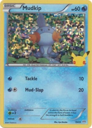 Mudkip - 19/25 (Holo) - 25 års jubilæum - McDonald's Promo - Pokemon McDonald's Collection 2021