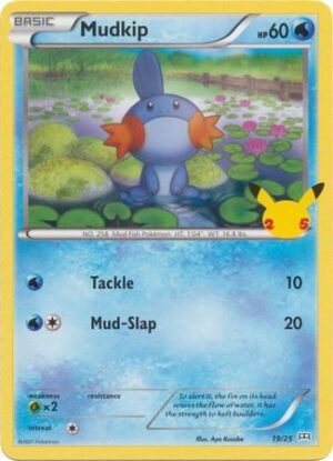 Mudkip - 19/25 (Non Holo) - 25 års jubilæum - McDonald's Promo - Pokemon McDonald's Collection 2021