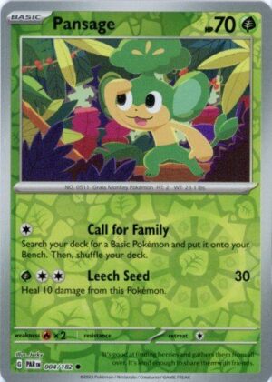 Pansage - 004/182 - Reverse