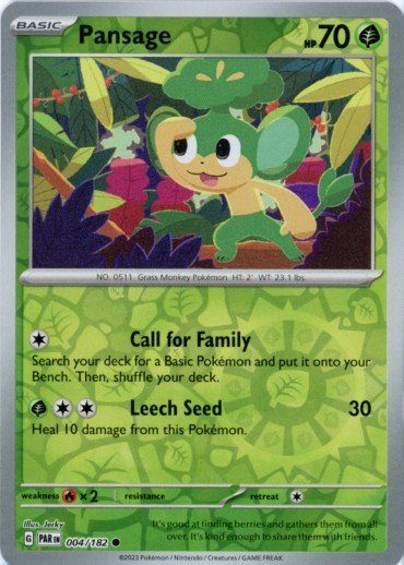 Pansage - 004/182 - Reverse