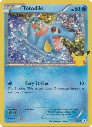 Totodile - 18/25 (Holo) - 25 års jubilæum - McDonald's Promo - Pokemon McDonald's Collection 2021
